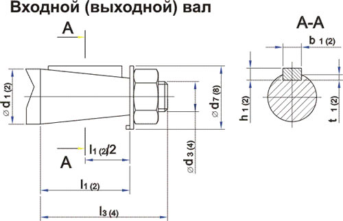 вал 1ЦЗУ-160-1ЦЗУ-250